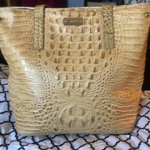 🌻Brahmin tan tote bag Great condition